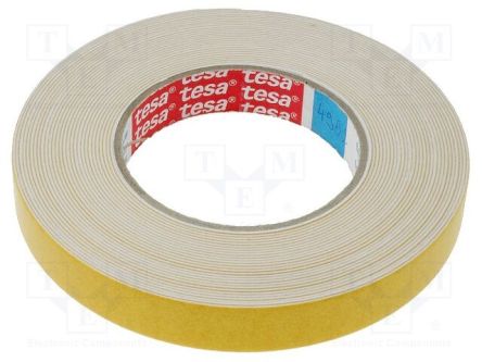 Tesa 04952-00002-00, 4952 White Foam Tape, 1.15mm Thick