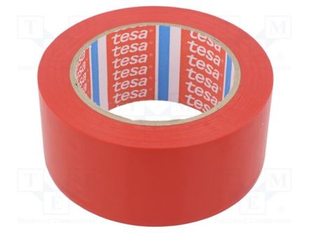 Tesa 60760-00096-16 Red PVC 33m Floor Marking Tape, 0.15mm Thickness