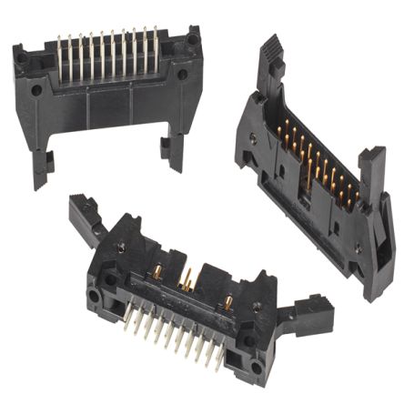 3M 3000 Series Straight Through Hole PCB Header, 20 Contact(s), 2.54mm Pitch, 2 Row(s), Shrouded