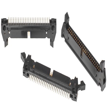 3M 3000 Series Straight Through Hole PCB Header, 60 Contact(s), 2.54mm Pitch, 2 Row(s), Shrouded