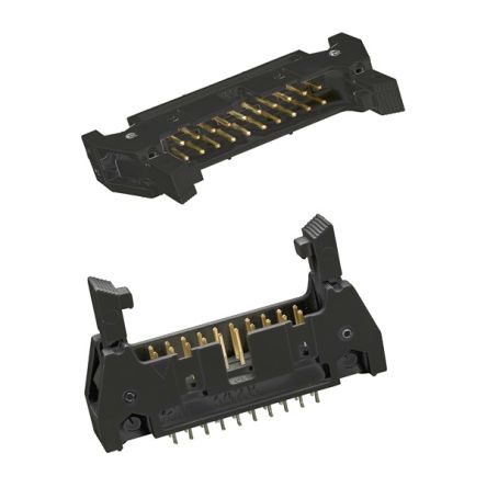 3M 3000 Series Straight Through Hole PCB Header, 20 Contact(s), 2.54mm Pitch, 2 Row(s), Shrouded