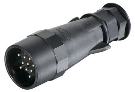 HARTING Circular Connectors, 13 Contacts, Plug-In, Plug, Male, IP69, UIC Series