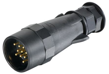 HARTING Circular Connectors, 13 Contacts, Plug-In, Plug, Male, IP69, UIC Series