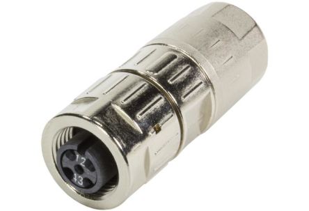 HARTING Circular Connectors, 5 And 4 Contacts, Plug-In, M12 Connector, Socket, Female, IP65, IP67, Circular Connectors