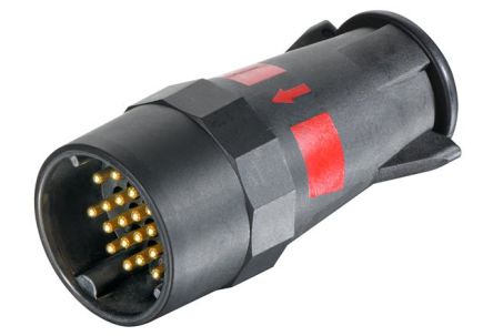HARTING Circular Connectors, 18 Contacts, Plug-In, Plug, Male, IP69, UIC Series