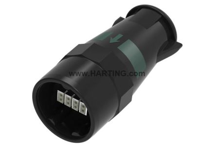 HARTING Circular Connectors, 8 Contacts, Plug-In, M32 Male Connector, Plug, Male, IP67, IP69, UIC Series