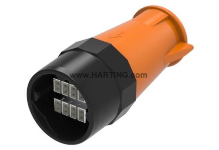 HARTING Circular Connectors, 16 Contacts, Plug-In, M32 Male Connector, Plug, Male, IP67, IP69, UIC Series