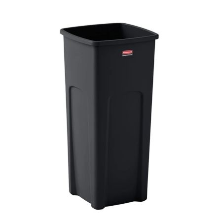 Rubbermaid Commercial Products Universal 23gal Black Waste Bin