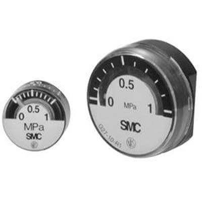 SMC R 1/8 Digital Pressure Gauge 1mPa Panel 26mm Outside Diameter