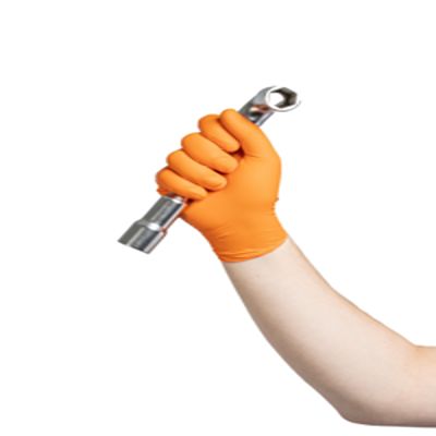 Kolmi Hopen HORNG8 Orange Nitrile Extra Grip Work Gloves, Size XL, Nitrile Coating