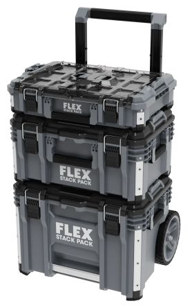 FLEX FEMA STACK PACK 2 drawers Tool Case 2 Wheels