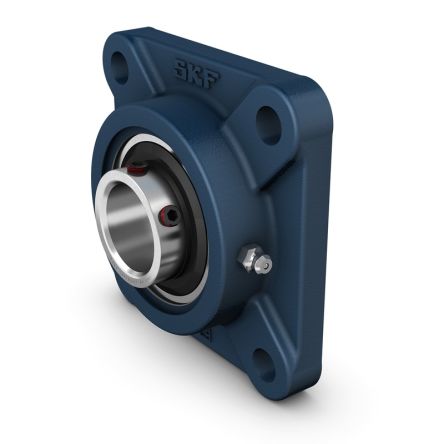 SKF 4 Hole Flange Bearing Unit, F4BC 20M-TPSS, 20mm ID