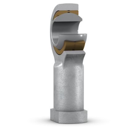 SKF SIL M16 x 1.5 Female Steel Rod End, 20mm Bore, 81mm Long, Metric Thread Standard, Female Connection Gender