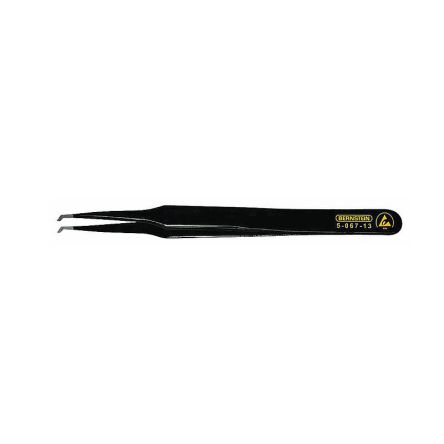 Bernstein 120 mm, Stainless Steel, Angle, ESD Tweezer