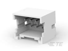 TE Connectivity Economy Power 2.5 Series Vertical Through Hole PCB Header, 8 Contact(s), 2.5mm Pitch, 2 Row(s), Shrouded