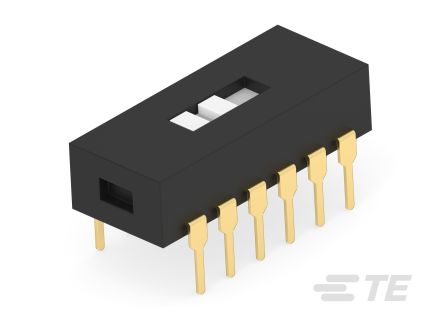 TE Connectivity Through Hole Slide Switch 4PDT On-On 400mA Flush