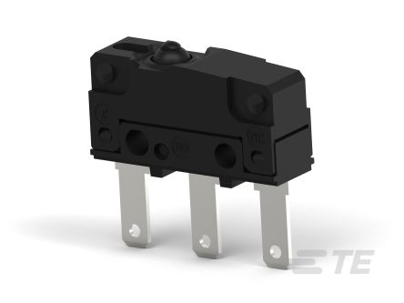 TE Connectivity Pin Plunger Snap Action Micro Switch, Quick Connect Terminal, 2A, SPDT