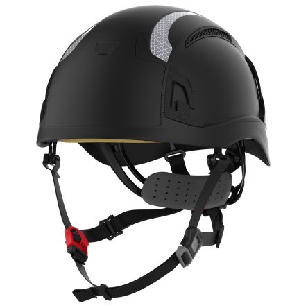 JSP EVO ALTA Black Hard Hats with Chin Strap,, Ventilated