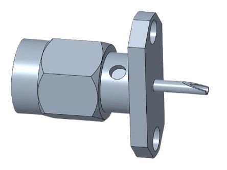 TE Connectivity 1996 Series, Plug Flange Mount SMA Connector, Plug In Termination, Straight Body