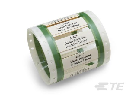 TE Connectivity D-SCE Cable Marker, Yellow, 3.4 – 8.1mm Cable, for Printable Tubing, 919385-000