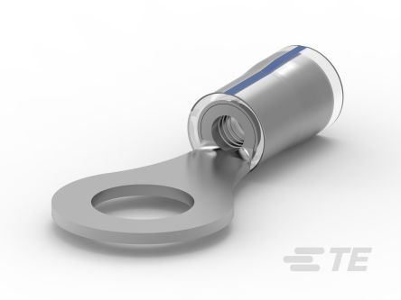 TE Connectivity, PIDG Insulated Ring Terminal, M6 Stud Size, Natural