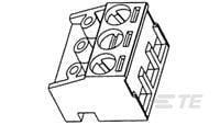TE Connectivity Buchanan Series PCB Terminal Block, 3-Contact, 5mm Pitch, Board Mount, 1-Row, Push In Termination