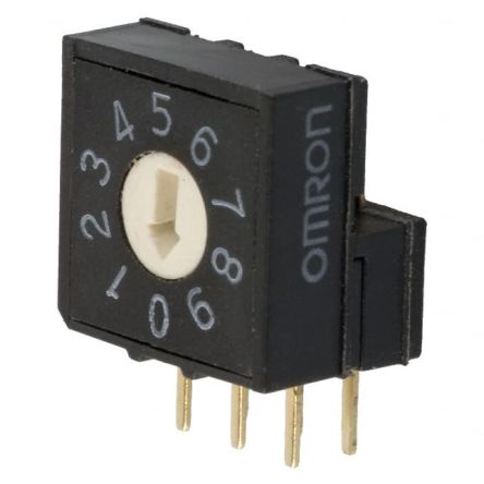 Omron 10 Way Through Hole DIP & SIP Switch, Flat Actuator, IP60