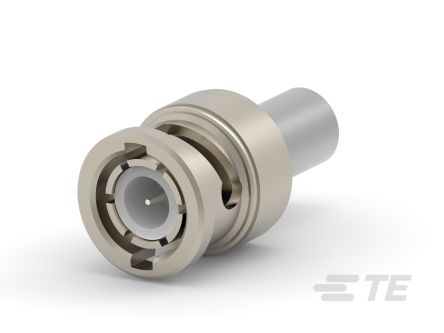 TE Connectivity 2270 Series Plug Cable BNC Connector, 50Ω, Crimp Termination, Straight Body