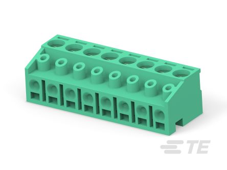TE Connectivity, 5mm Pitch, Buchanan, 8 Way, Vertical, Pluggable Terminal Block, Plug, Plug-In, Push In Termination,
