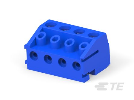 TE Connectivity, 5mm Pitch, Buchanan, 4 Way, Vertical, Pluggable Terminal Block, Plug, 1776263-4