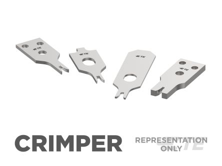 TE Connectivity, AMP Uninsulated Crimp Pin Connector, Grey