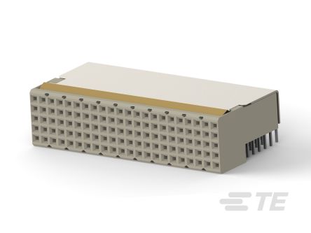 TE Connectivity, 5352 2mm Pitch Hard Metric Backplane Connector, Receptacle, Right Angle, 22 Column, 5 Row, 110 Way