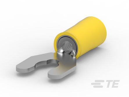 TE Connectivity PlastiGrip Blue Insulated Spade Connector, Spring Spade Terminal