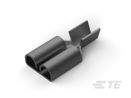 TE Connectivity FASTON 205 Dark Grey Uninsulated Receptacle Spade Connector, Quick Disconnect Receptacle, 5.21 x 0.51mm