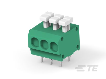 TE Connectivity Buchanan Series PCB Terminal Block, 3-Contact, 3.81mm Pitch, Board Mount, 1-Row, Solder, Through Hole