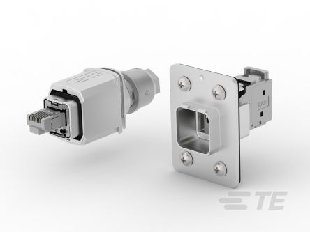 TE Connectivity 21208 Series Plug Ethernet Connector, Cable Mount, Cat6a 1 Port 1 -Way
