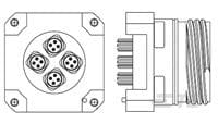 TE Connectivity Industrial Circular Connectors, 1 Contacts, PCB Mount, Plug, Male, 1738 Series