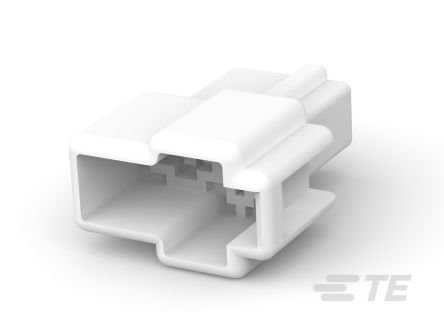 TE Connectivity, FASTIN-FASTON 250 2 Way Polyamide Crimp Terminal Housing, Natural