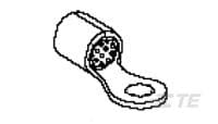 TE Connectivity, Copalum Uninsulated Ring Terminal, M6 Stud Size