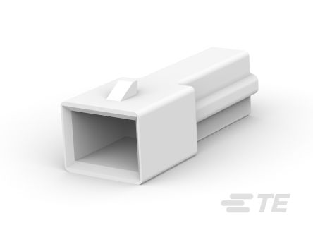 TE Connectivity, FASTIN-FASTON 250 1 Way Nylon Crimp Terminal Housing, Natural