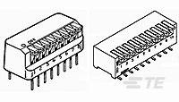 TE Connectivity 8 Way Surface Mount DIP & SIP Switch SPST, Piano Actuator