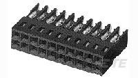 TE Connectivity 5-1023 Series Straight Cable Mount PCB Header, 20 Contact(s), 2.54mm Pitch, 2 Row(s), Unshrouded