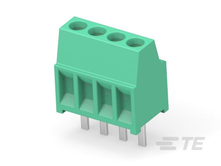 TE Connectivity Buchanan Series PCB Terminal Block, 10-Contact, 2.54mm Pitch, Board Mount, 1-Row, Through Hole