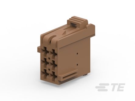 TE Connectivity, 1-965640-2, 1-965 Female 6 Way Housing For Female Terminals for use with Automotive Housings