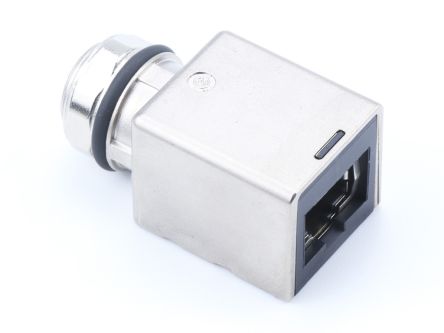 Molex Female Ethernet Connector, Panel Mount Straight 4 Port