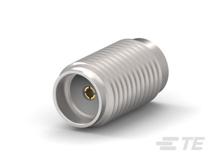 TE Connectivity 2058 5328 02 Series, Jack Panel Mount SMA Connector, 50Ω, Threaded Termination, Straight Body