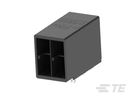 TE Connectivity PCB Header Series Horizontal PCB Mount PCB Header, 4 Contact(s), 10.16mm Pitch, 2 Row(s), Shrouded
