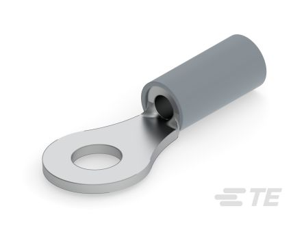 TE Connectivity, STRATO THERM DIAMOND GRIP Uninsulated Ring Terminal, M3.5mm Stud Size, Grey