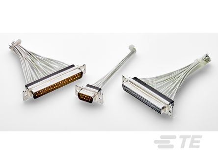 TE Connectivity 23358 15 Way Vertical D-sub Connector Plug