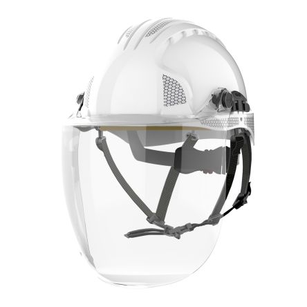 JSP EVOGuard White Hard Hats with Chin Strap, Adjustable, Ventilated